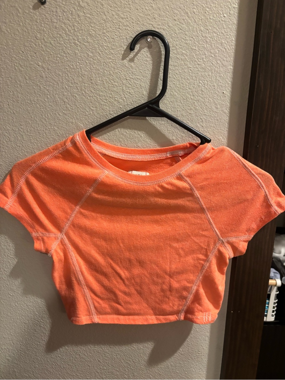 BDG Neon Orange Cropped Tee